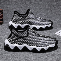 苏芈一脚蹬男鞋子轻便镂空网面懒人休闲网鞋薄款夏天透气网眼防臭潮鞋