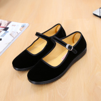 苏芈老北京布鞋女鞋平跟鞋酒店礼仪工作鞋妈妈鞋舞蹈鞋软底工装鞋