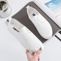 苏芈夏季薄款透气镂空豆豆小白鞋女鞋2021年新款百搭春款单鞋网面球鞋