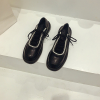 苏芈厚底小皮鞋女鞋子2021年英伦风新款春季玛丽珍春秋jk豆豆乐福单鞋