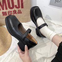 苏芈英伦风2021小皮鞋女JK鞋子日系法式玛丽珍鞋赫本鞋中跟lolita单鞋