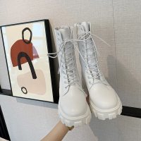 苏芈槿岸马丁靴女潮ins2020秋冬季新款厚底瘦瘦鞋网红英伦风中筒靴子短靴