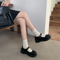 苏芈玛丽珍鞋女学生松糕厚底圆头小皮鞋增高一字扣复古日系单鞋