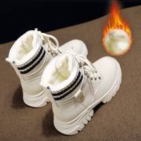 苏芈雪地靴女2021年秋冬季新款休闲百搭鞋子加绒加厚保暖马丁靴短靴