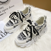 苏芈网红老爹鞋女ins潮2022年新款印花显高运动鞋女鞋显小脚百搭