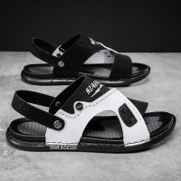 苏芈凉鞋男士2022年新款潮流户外休闲沙滩鞋夏季室内软底百搭拖鞋