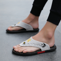 苏芈拖鞋男士夏季2022新款休闲大码皮凉鞋休闲一字拖外穿沙滩鞋