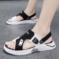 苏芈男士凉鞋夏季新款休闲潮流沙滩软底拖鞋男士户外两用开车凉拖