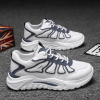 苏芈2022年春季新款男鞋运动鞋韩版潮流学生透气跑步鞋网面休闲老爹鞋