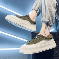 枫述2021年夏季新款男鞋潮流港风百搭松糕板鞋韩版厚底鞋子男潮鞋