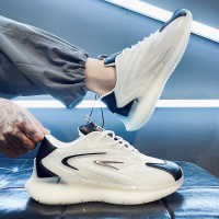 枫述夏季男鞋青少年百搭透气休闲小白鞋男港风运动增高老爹鞋男ins潮