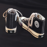 枫述2021夏季新款透气高帮帆布潮鞋韩版潮流男鞋百搭休闲板鞋高邦布鞋