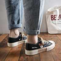 枫述帆布小鞋女鞋韩版春夏季2021年新款饼干ins潮鞋学生百搭休闲