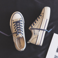 枫述2021春季厚底帆布鞋女鞋2021年新款韩版ulzzang百搭休闲板鞋