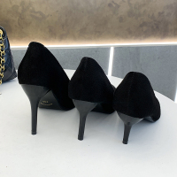 枫述黑色高跟鞋女士2021年新款秋冬细跟尖头性感气质职业上班百搭学生