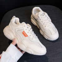 枫述ins小熊女鞋2021春季新款小白运动老爹鞋网红休闲百搭潮