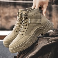 枫述马丁靴男士2021冬季新款潮流百搭英伦风厚底耐磨高帮工装靴子