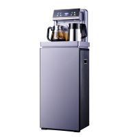 澳柯玛茶吧机饮水机YLR0.5-5AD-Y016(Y)灰色 高端双屏防溢语音大款,电子制冷款
