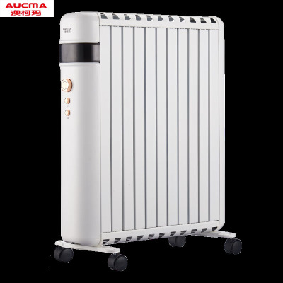 澳柯玛(AUCMA)取暖器电暖风电油汀NH22D23白色----(双核铝片更高效,无油循环更舒适)