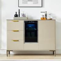 1号客厅紫外线消毒实木茶吧机饮水机XD7-3轻奢智能茶吧机 \全自动果蔬消毒木制饮水机