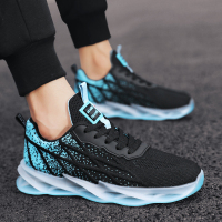 枫述男鞋夏季新款透气运动鞋男士休闲跑步潮流防臭轻便飞织网面鞋