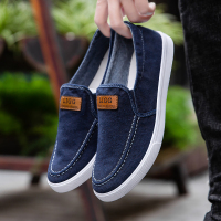 枫述男鞋新款春夏季帆布鞋男百搭休闲老北京布鞋男懒人一脚蹬潮鞋子男