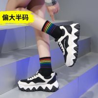 枫述网红ins老爹鞋女2021春季新款韩版厚底百搭松糕显脚小学院运动鞋
