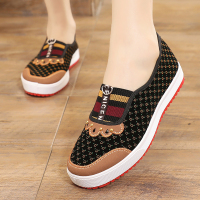 枫述春夏新款老人鞋中老年奶奶鞋平底老北京布鞋女鞋软底太太鞋子