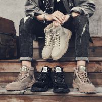 枫述马丁靴男韩版潮流高帮鞋百搭冬季男鞋2019秋季新款复古英伦工装靴