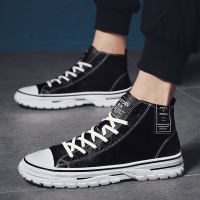 枫述高帮板鞋男韩版百搭潮流男鞋潮鞋2019秋季新款青年时尚男士休闲鞋