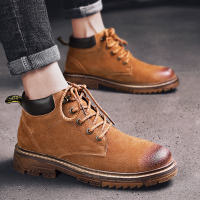 枫述高帮马丁靴韩版百搭潮流男鞋潮鞋2019秋季新款复古英伦时尚工装靴