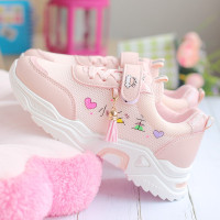 枫述女童鞋子春夏季韩版老爹鞋儿童运动鞋大童小学生透气网面跑步单鞋