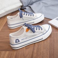 枫述夏季薄款中大童网纱透气平底帆布鞋女鞋初中学生韩版百搭运动单鞋