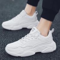 枫述2021新款夏季韩版潮流百搭白鞋青少年休闲潮鞋网红老爹跑步鞋子男