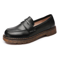 枫述2021年新款秋季平底一脚蹬日系复古jk单鞋百搭玛丽珍小皮鞋女英伦