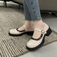 枫述小皮鞋女小众设计感2022年春季新款英伦风法式复古低跟单鞋