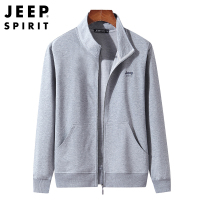 JEEP SPIRIT吉普外套男2021秋冬新款宽松休闲夹克大码户外商务中青年男士卫衣外套