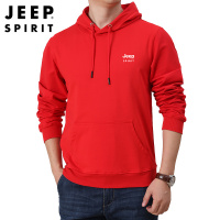 JEEP SPIRIT吉普卫衣男2021秋季新款宽松休闲青年男士韩版印花连帽学生卫衣