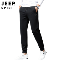 JEEP SPIRIT吉普休闲裤男2021秋季新款韩版潮流学生束脚卫裤中青年男士棉质长裤