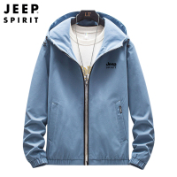 JEEP SPIRIT吉普外套男2021秋季新款宽松休闲卫衣夹克大码户外商务男士外套