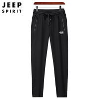 JEEP SPIRIT吉普卫裤男2021秋季新款宽松直筒休闲裤透气运动裤韩版百搭长裤
