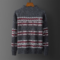 JEEP SPIRIT吉普毛衣男2021秋冬季新款韩版百搭男士针织衫圆领套头毛衣