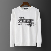 JEEP SPIRIT吉普毛衣男2021秋季纯色圆领毛衣男士宽松日系潮复古百搭休闲长袖针织衫