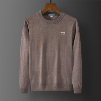 JEEP SPIRIT吉普毛衣男2021秋季纯色圆领毛衣男士宽松日系潮复古百搭休闲长袖针织衫