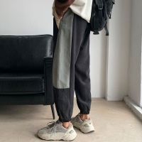 JEEP SPIRIT吉普长裤2021秋季新款运动卫裤男韩版宽松百搭束脚裤港风抽绳休闲裤子