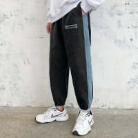 JEEP SPIRIT吉普长裤2021秋季新款运动卫裤男韩版宽松百搭束脚裤港风抽绳休闲裤子