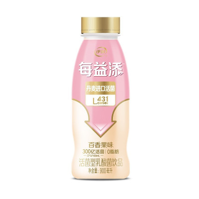 伊利每益添乳酸菌饮品百香果味900ml