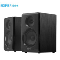 漫步者(EDIFIER)R33BT 2.0声道 木质多媒体音响音箱 笔记本电脑音响 蓝牙音箱 黑色