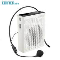 EDIFIER/漫步者 MF5小蜜蜂扩音器教师用有线耳麦户外导游讲课教学专用小喇叭迷你腰挂上课宝话筒扬声器大功率 白