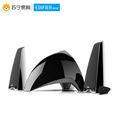 Edifier/漫步者 E3360BT 2.1声道台式电脑有源音响蓝牙音箱无线家庭低音炮音箱 黑色